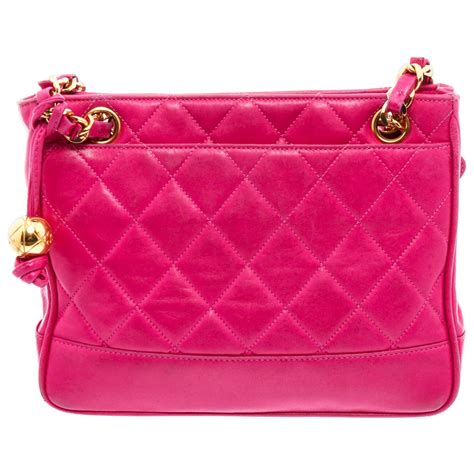 vintage chanel hot pink and purple leather mini bag|Chanel 22 bag small price.